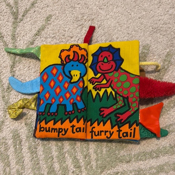 Colorful Dino Tails Soft Book - Picture 3 of 6
